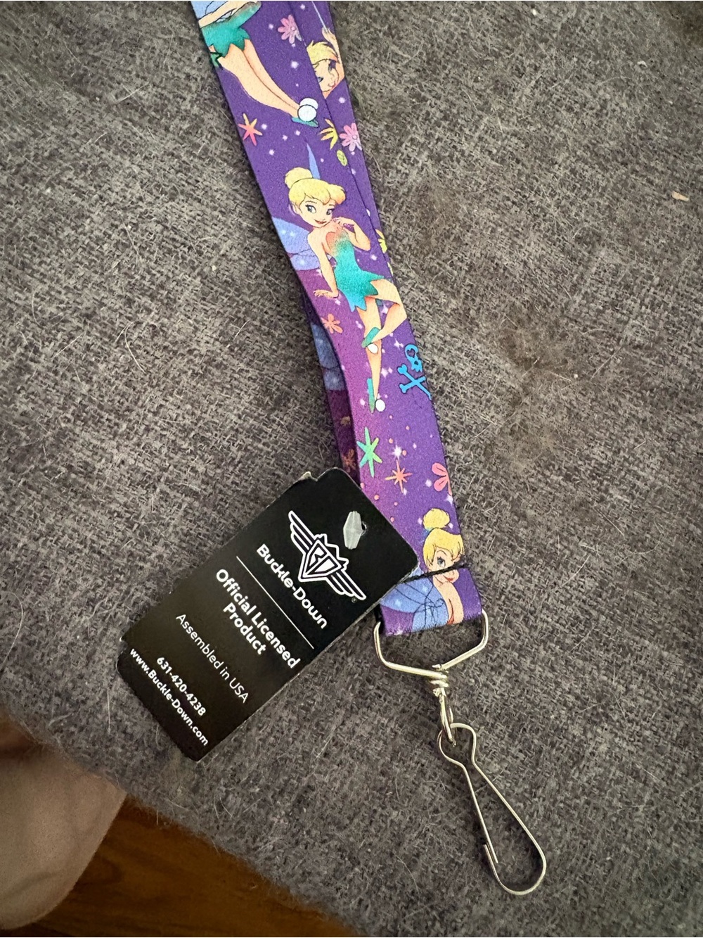 Buckle-Down Purple Tinker Bell Lanyard